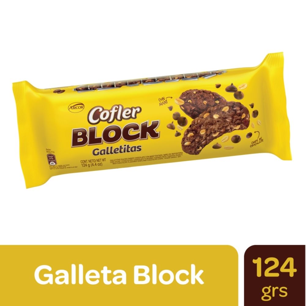 Galletita Block Amarillo 30x124g