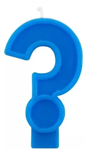 Vela Interrogaccion Azul