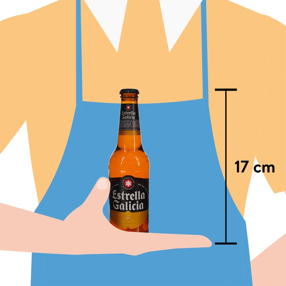 Cerveza Estrella D/gluten 330ml