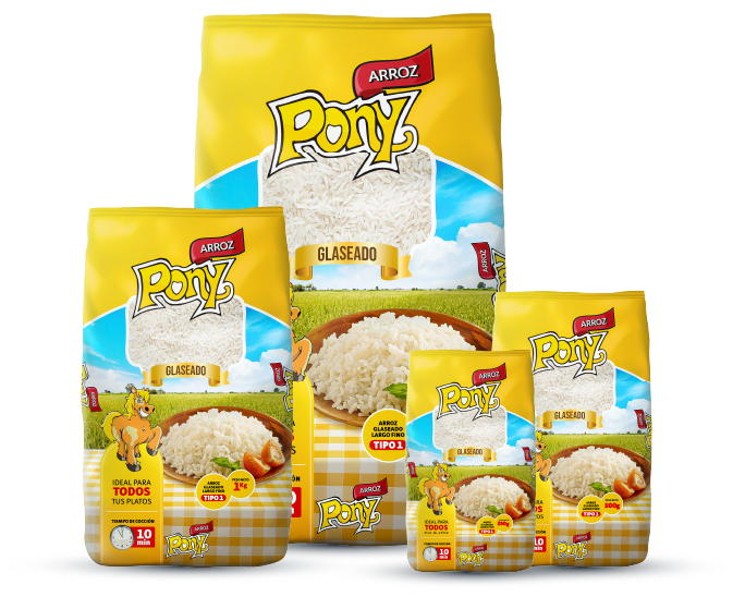 Arroz Pony Entero Glaseado Amarillo 5k