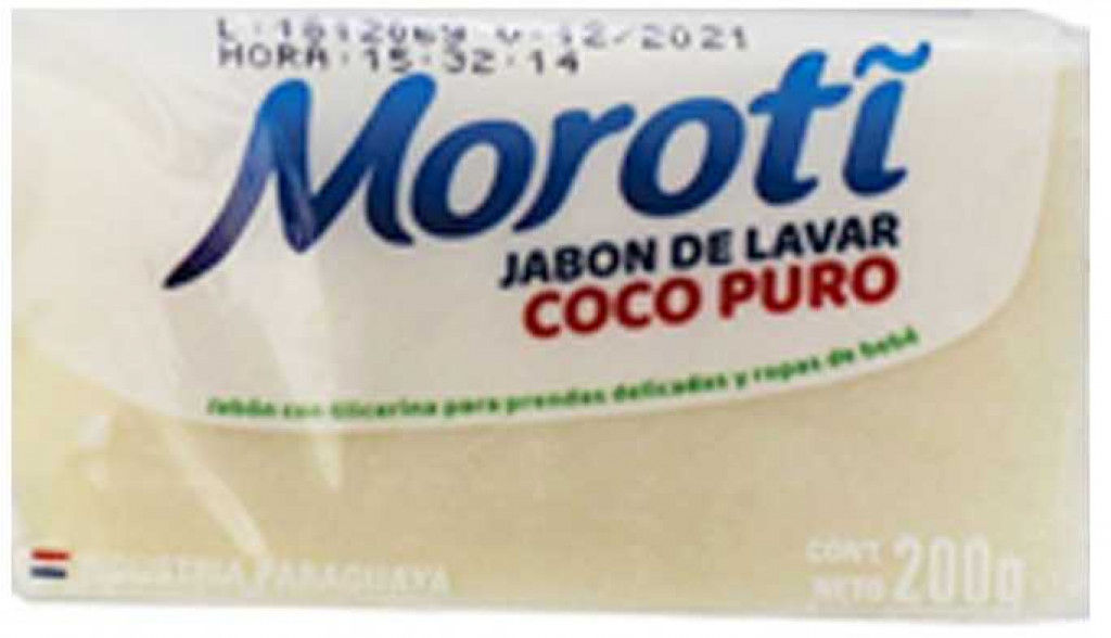 Jabón en Pan Moroti Coco Puro 200g
