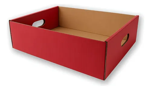Bandeja Carton Rojo x30