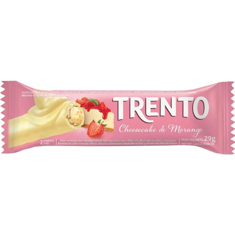 Chocolate Trento Relleno Morango 29g