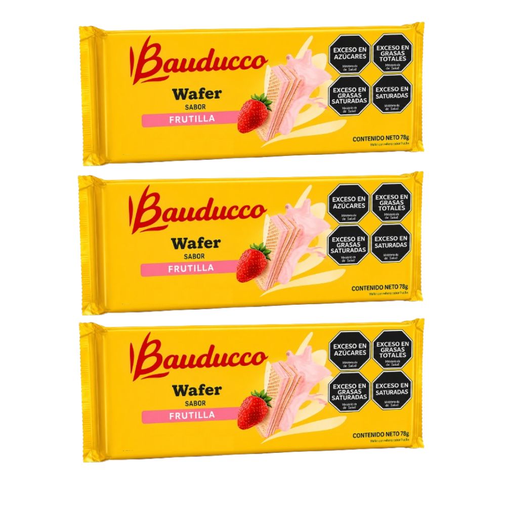 Wafer Bauducco Fresa 78g
