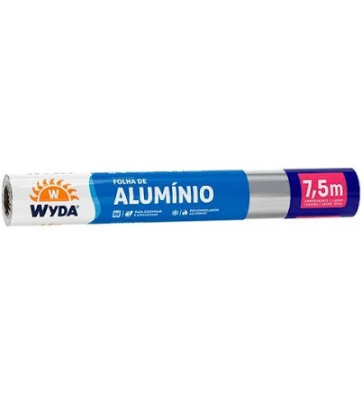 Papel Aluminio Wyda x 30cm 7,5m 10,5m
