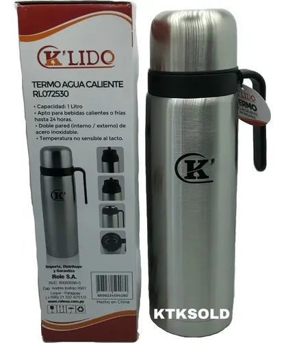 Termo Klido Liso Agua Calienta 1L