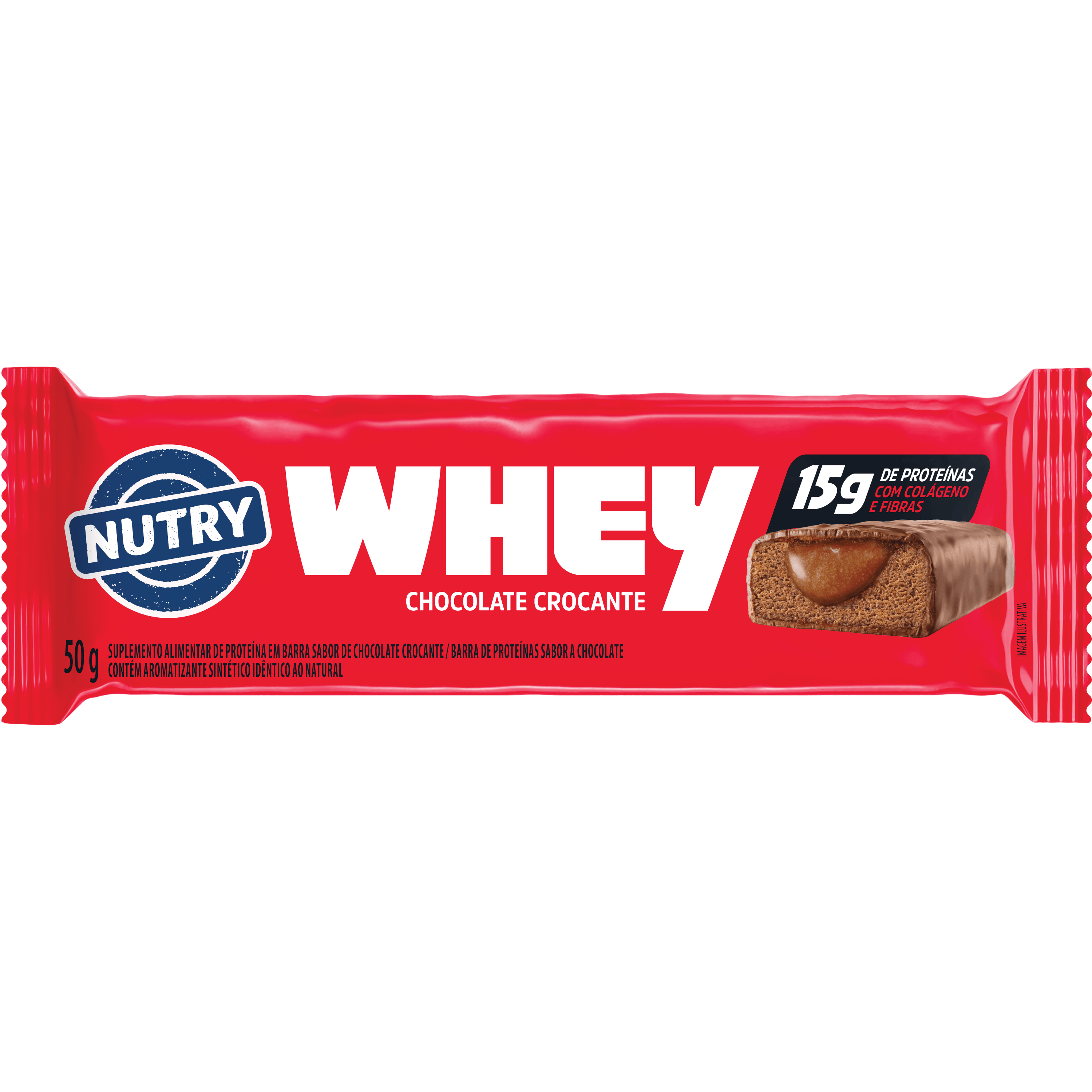 Nutry Barra Cereal Whey Choco/croc 12x50g