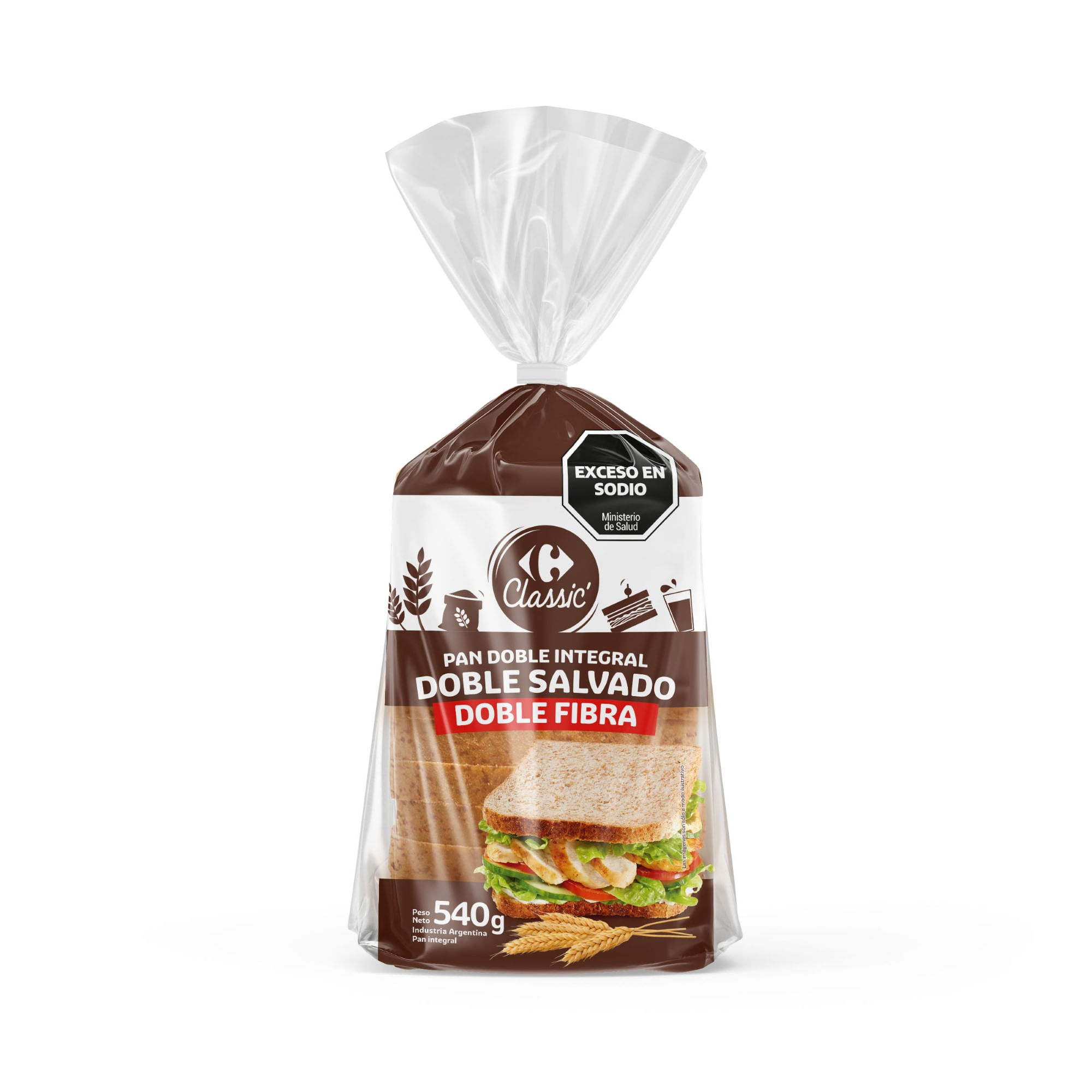 Pan con Doble Salvado 400g