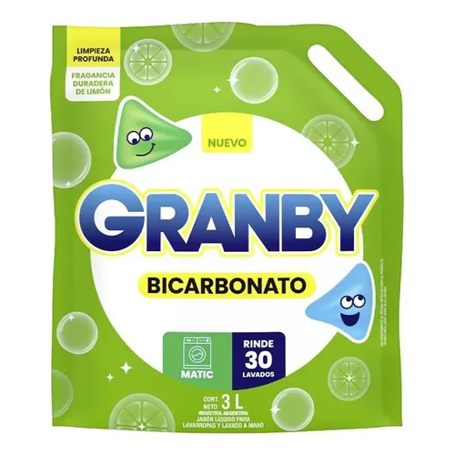 Granby Polvo Lv Ropa Be Limón 24x400g