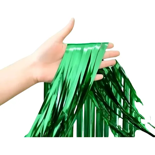 Cortina Decorativa Verde 100x200c