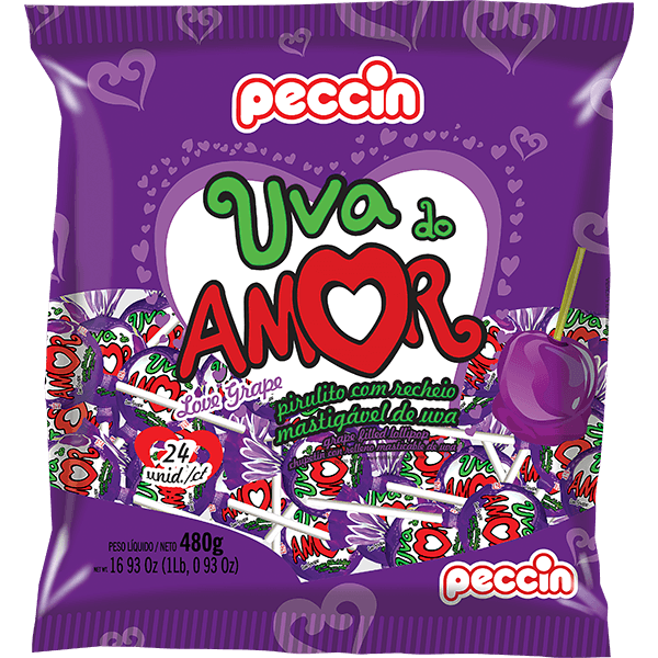 Chupetin Peccin Amor Cereza 480g
