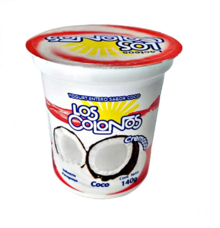 Yogurt Entero Coco los Colonos 140g