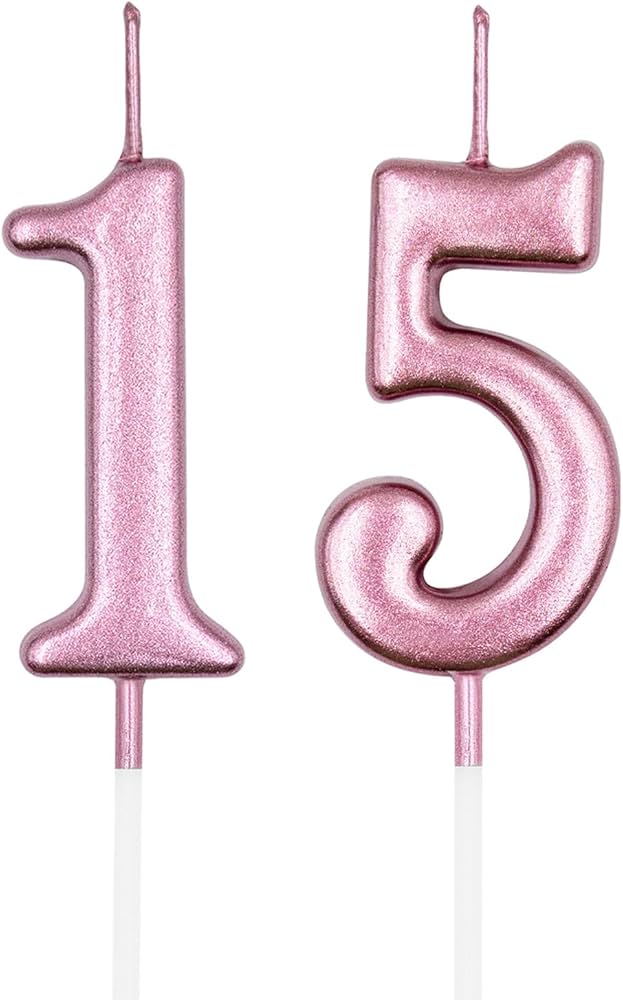 Vela 15 Años Rosa
