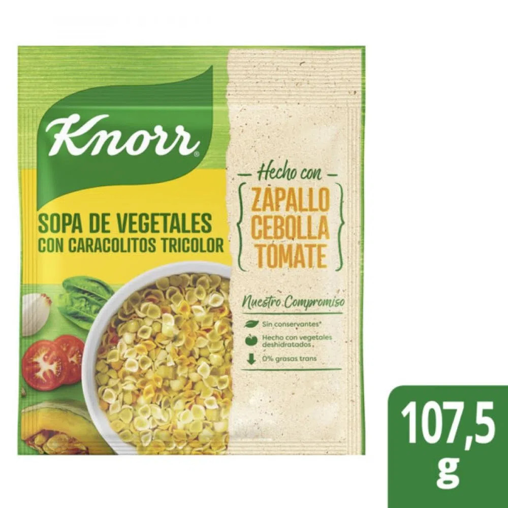Knorr Sopa Veg Caracol / Tricolor 10x107