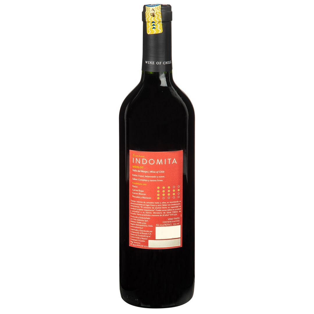 Vino Indomita Reserva Merlot 750ml