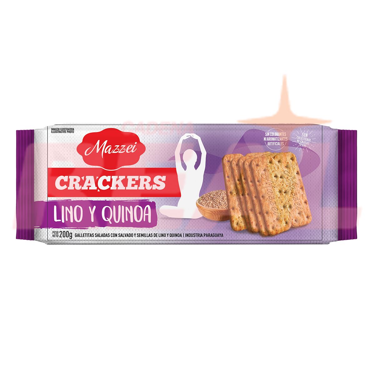 Crackers Lino y Quinoa Mazzei 200g