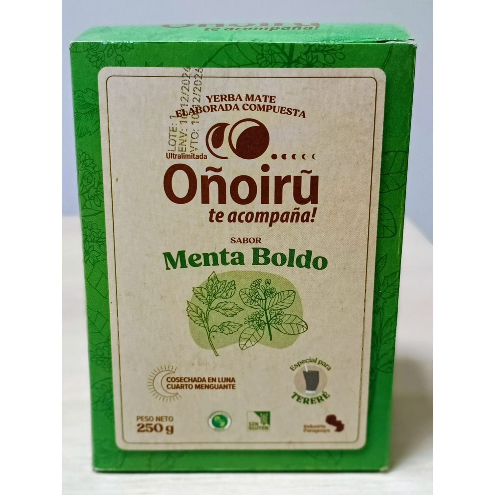 Yerba Mate Menta Boldo Oñoiru 250g