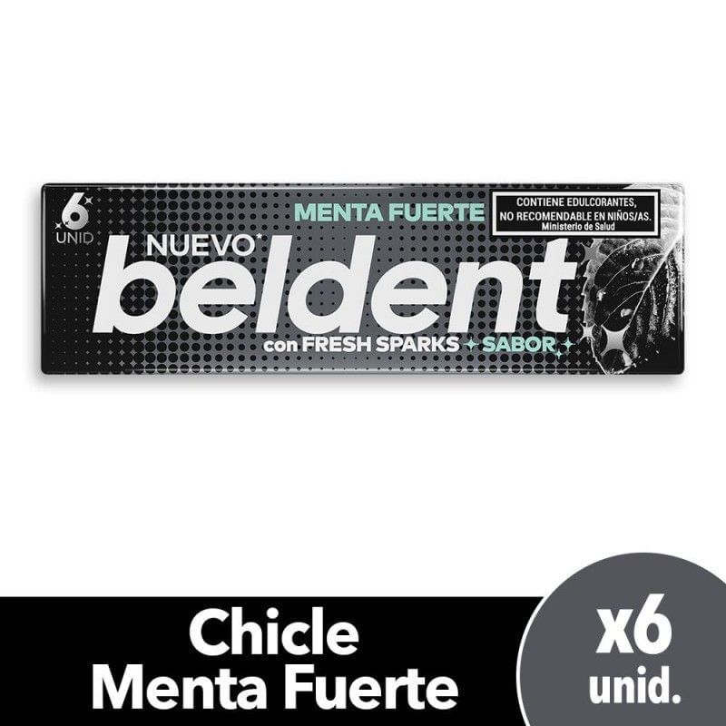 Beldent Menta Fuerte Poseidon 20x20