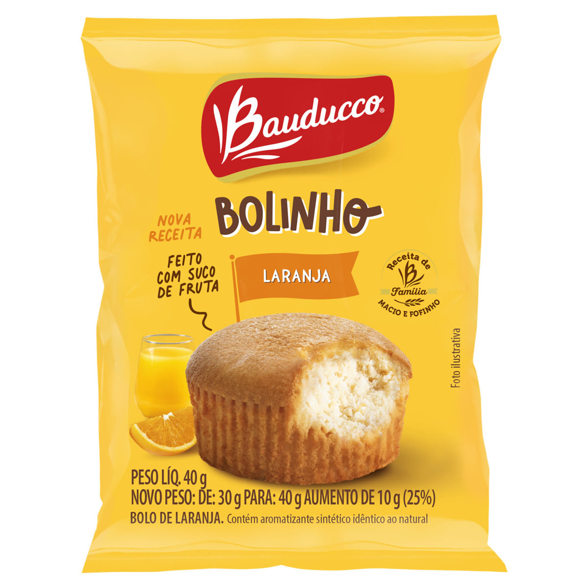 Bolinho Bauducco Naranja 30g