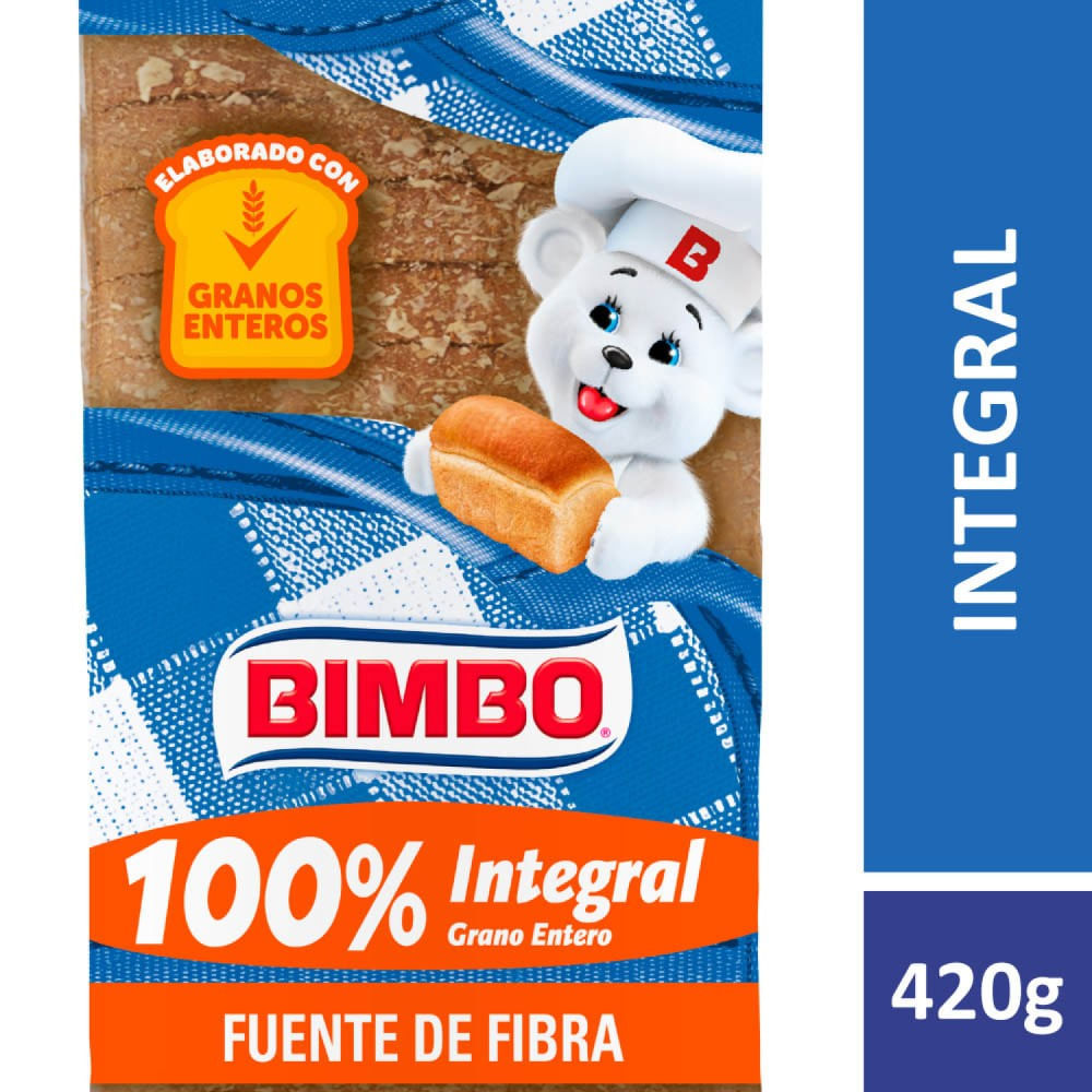 Pan para Sandwich Integral Bimbo 420g