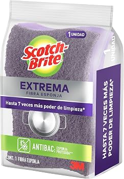 Esponja Scotch Fibra Limpieza Pesada 3m