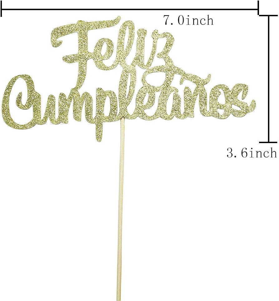 Topper Feliz Cumpl. Caramelo Pq