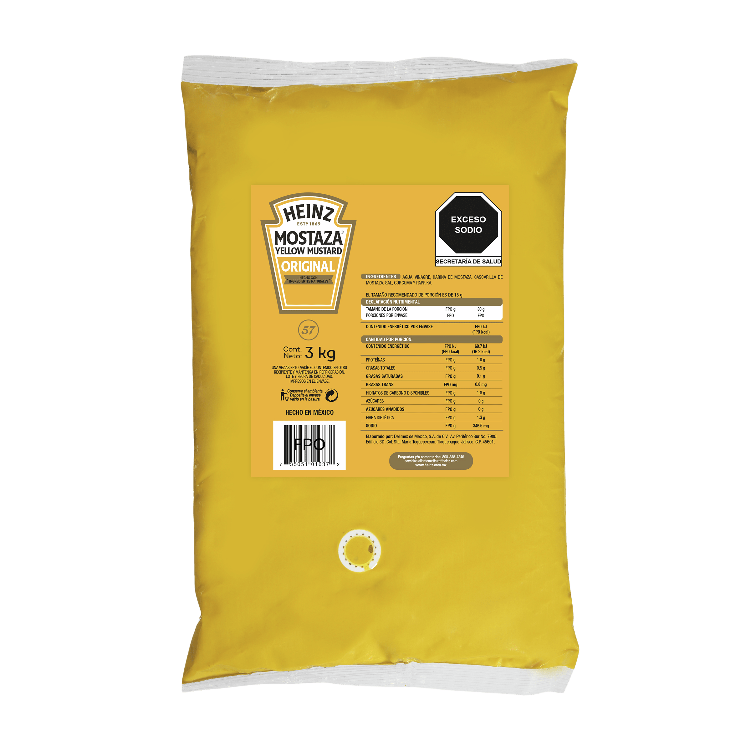 Mostaza Amarilla Accert x 3kg