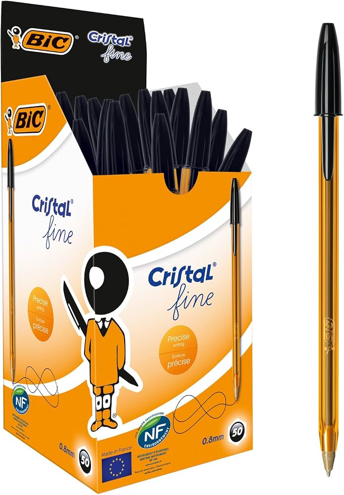 Boligrafo Bic Punta Fina Negro Dp50