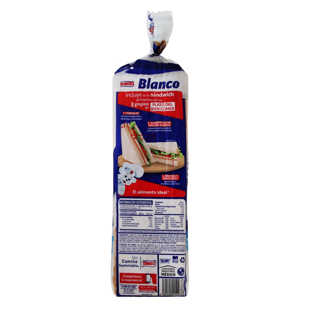 Pan Blanco Lacteado Bimbo 640g