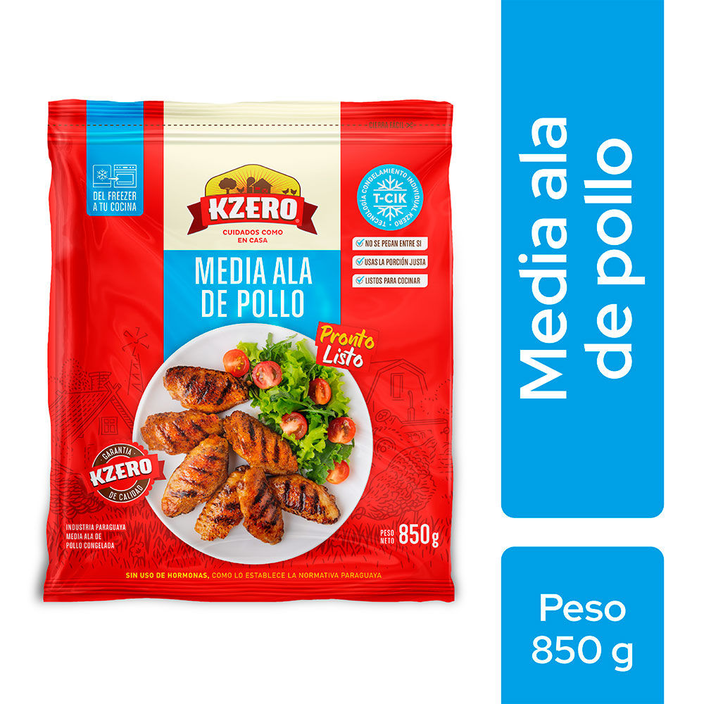 Media Ala de Pollo Kzero 850g