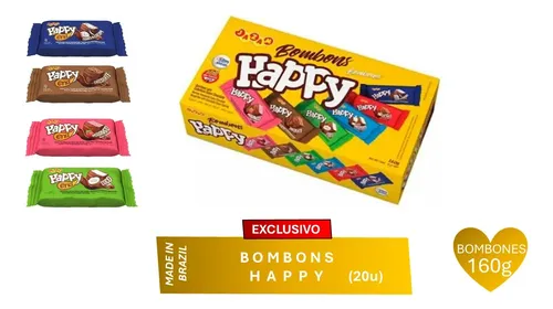 Bombones Happy Surtidos 160g