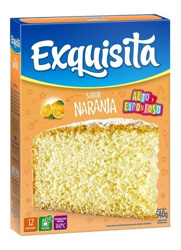 Bizcocho Exquisita Naranja 540g